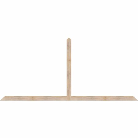 Ekena Millwork Portland Smooth Timber Gable Bracket, Douglas Fir, 108"W x 49"H x 3 1/2"D x 3 1/2"F, 11/12 Pitch GBW108X49X0404POR00SDF